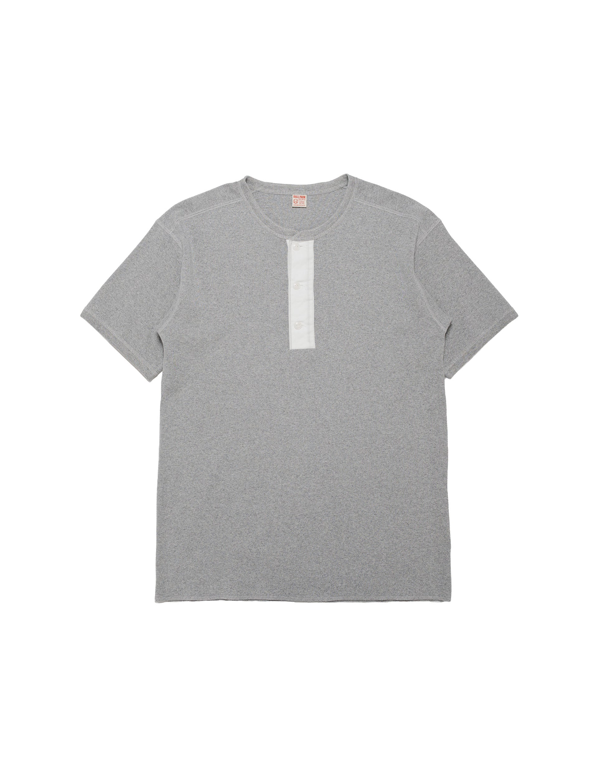 The Real McCoy's MC23022 Union Henley Undershirt S/S Medium Grey