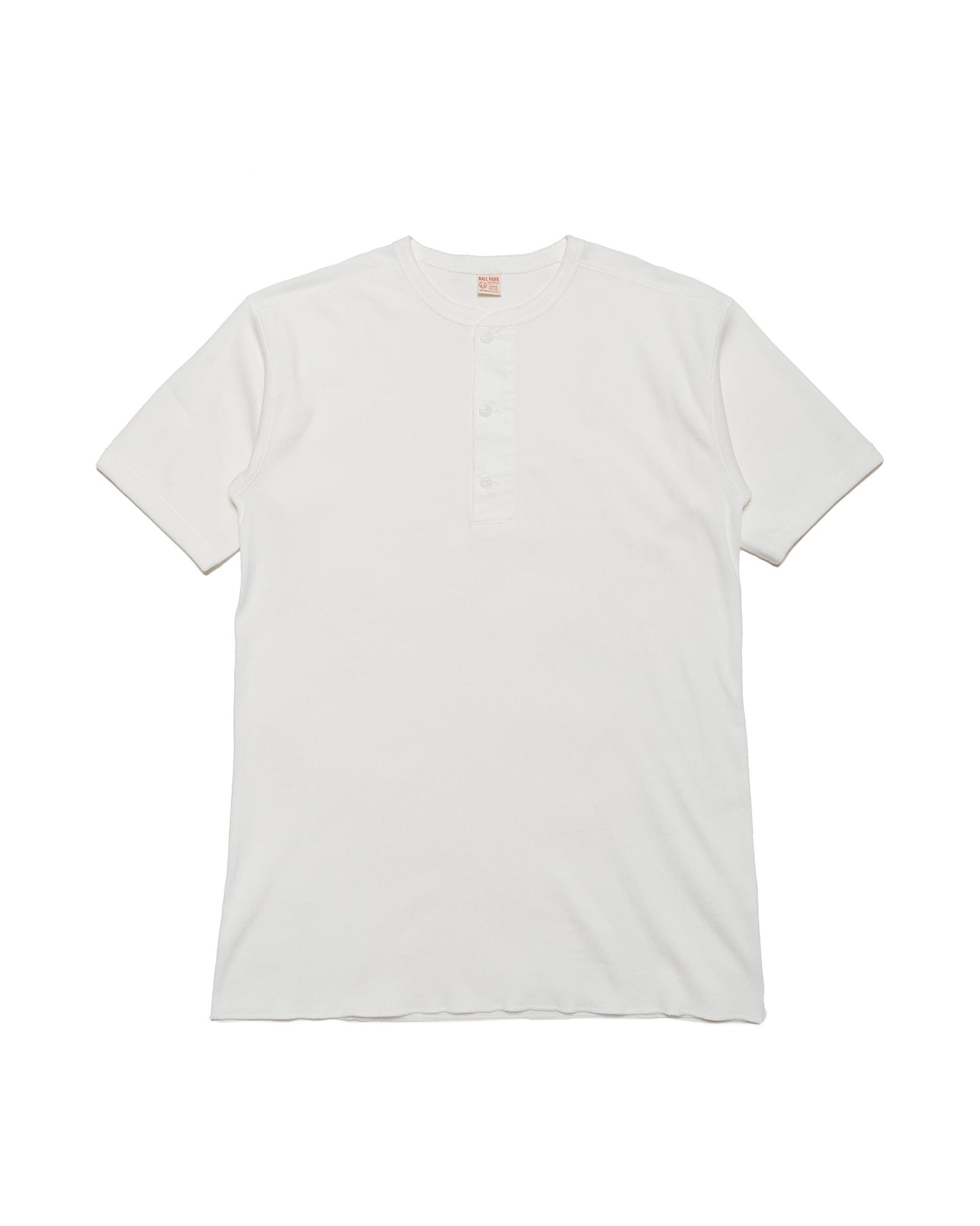 The Real McCoy's MC23022 Union Henley Undershirt S/S White