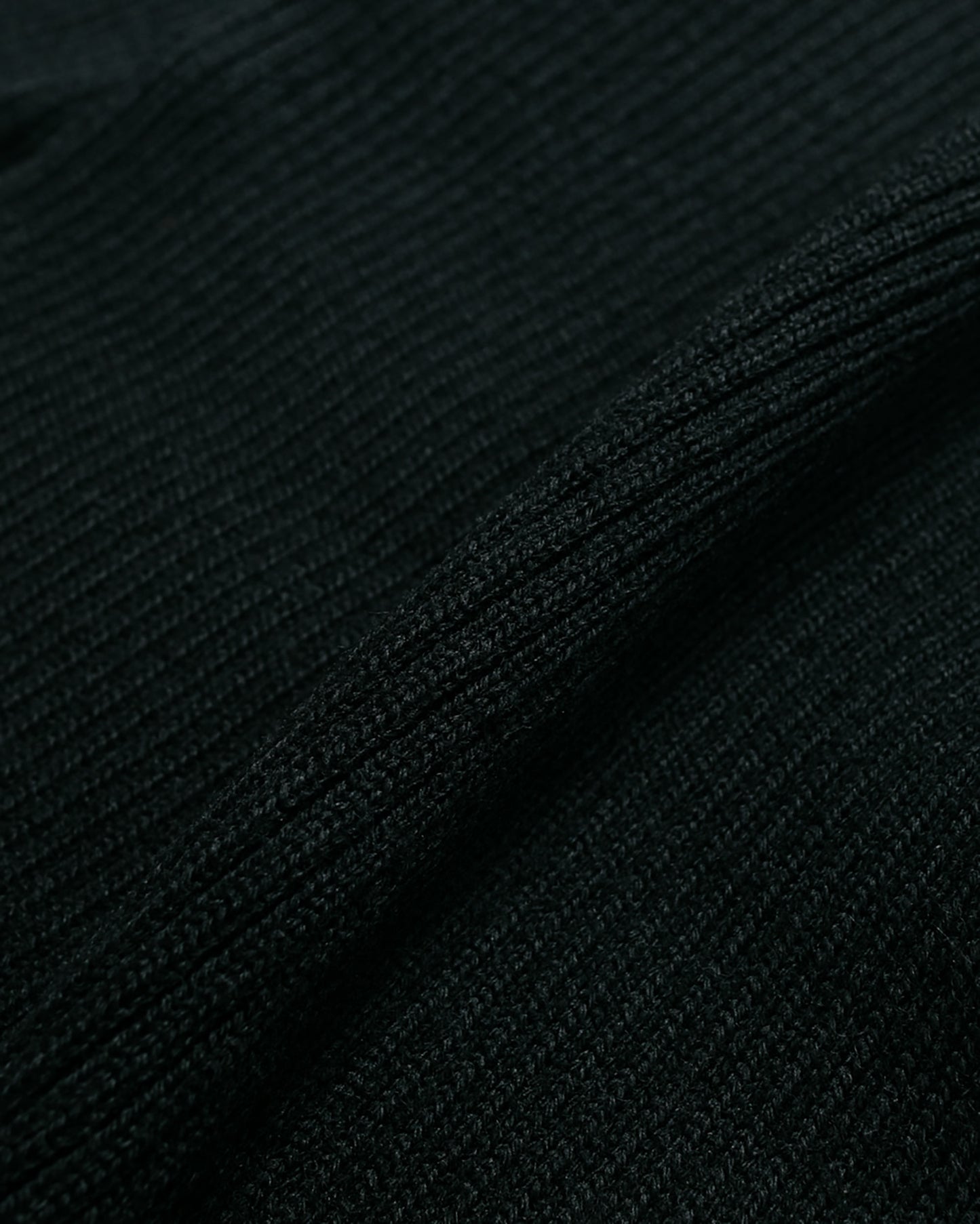 The Real McCoy's MC23104 Sweater, Service Wool Black fabric