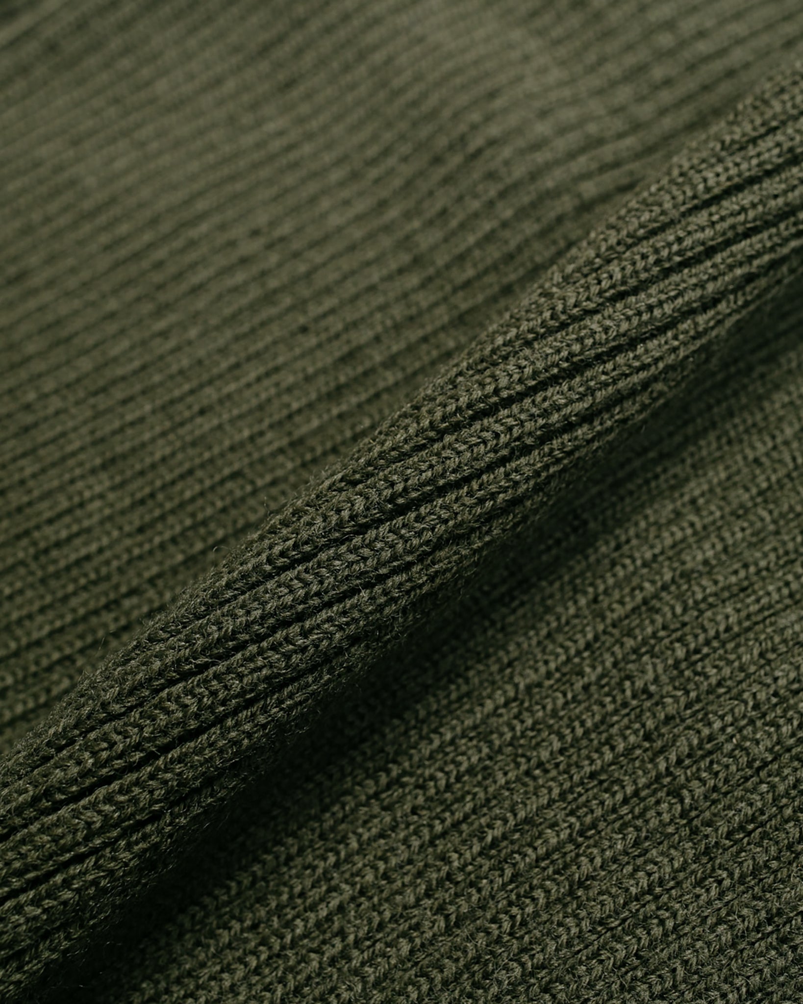 The Real McCoy's MC23104 Sweater, Service Wool Olive fabric