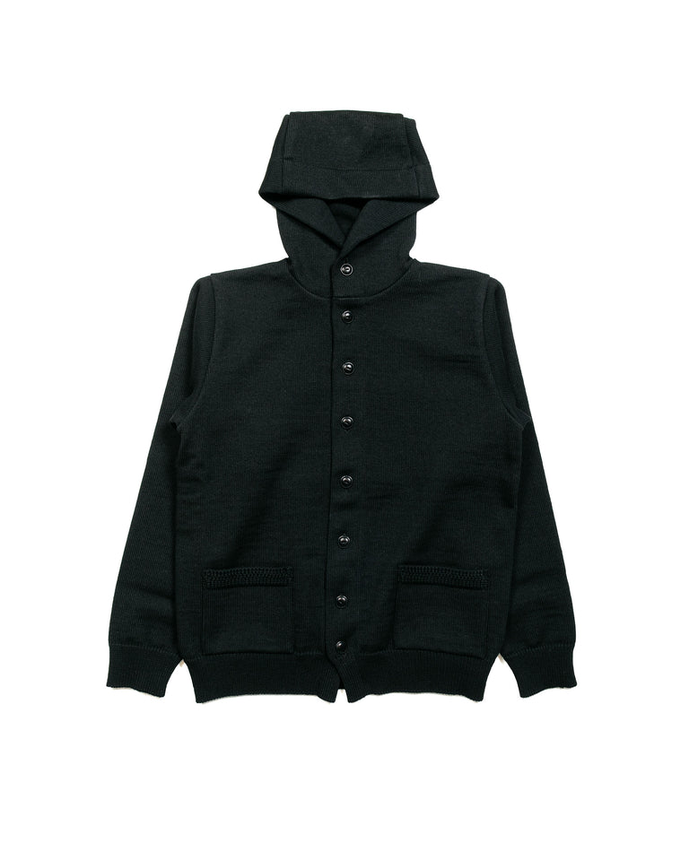 The Real McCoy's MC23107 30s Hooded Knit Sweater Black