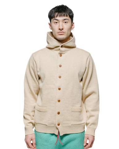 The Real McCoy's MC23107 30s Hooded Knit Sweater Ecru