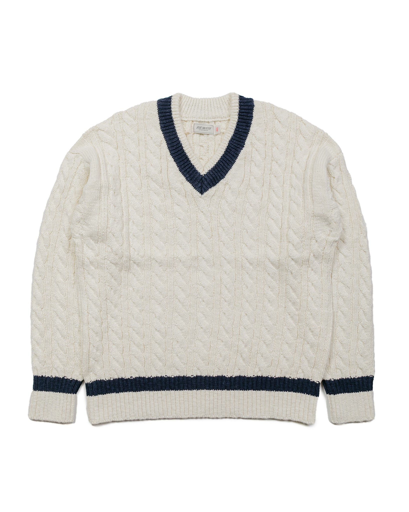 The Real McCoy's MC23108 Tilden Knit Sweater Milk