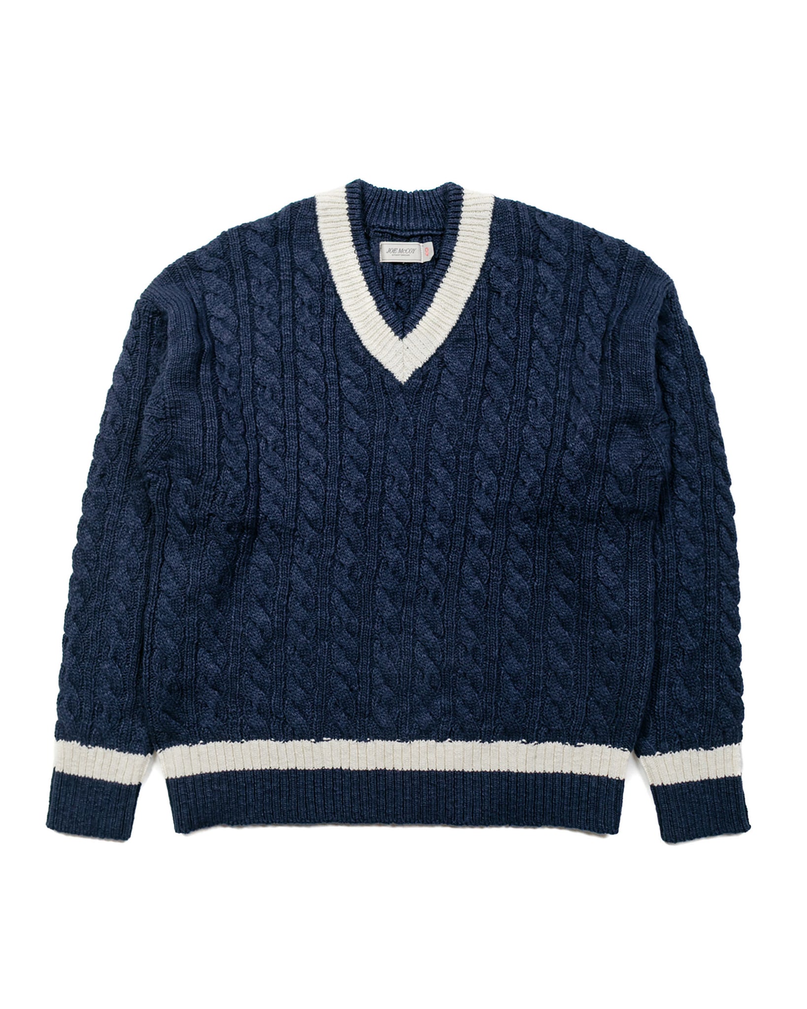 The Real McCoy's MC23108 Tilden Knit Sweater Navy
