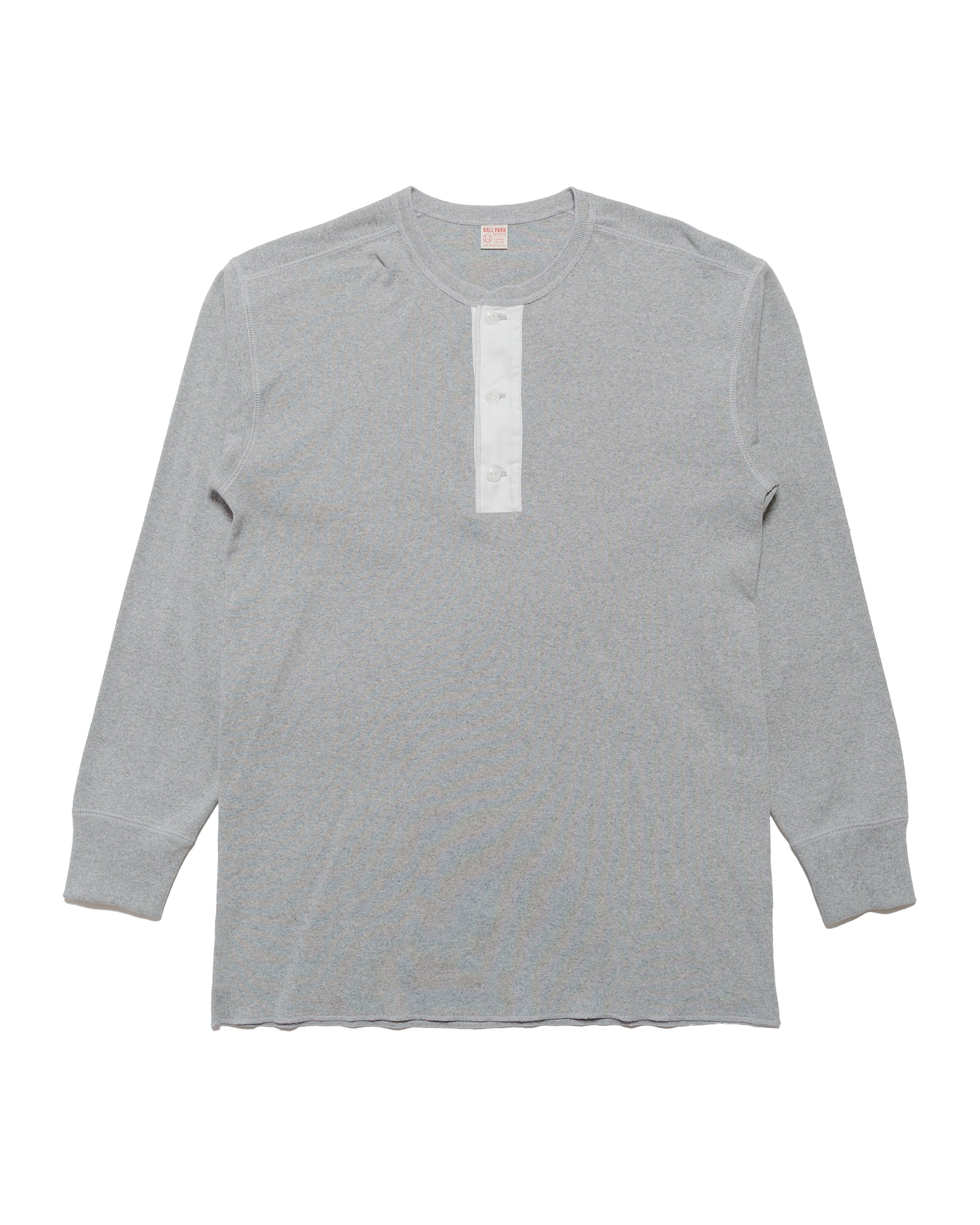 The Real McCoy's MC23111 Union Henley Undershirt LS Grey