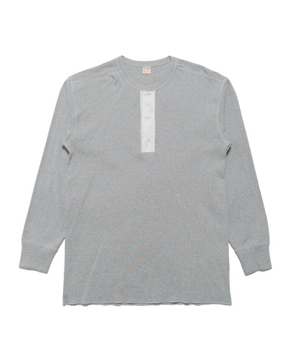 The Real McCoy's MC23111 Union Henley Undershirt LS Grey