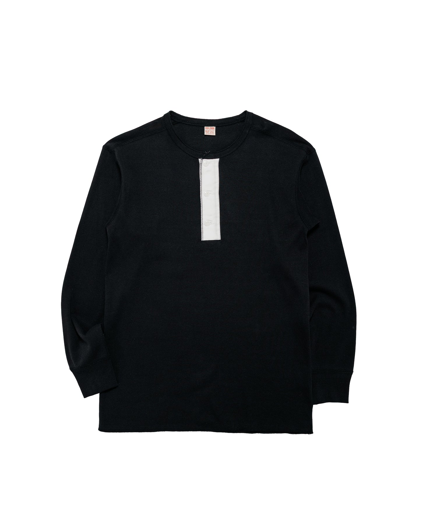 The Real McCoy's MC23111 Union Henley Undershirt L/S Black