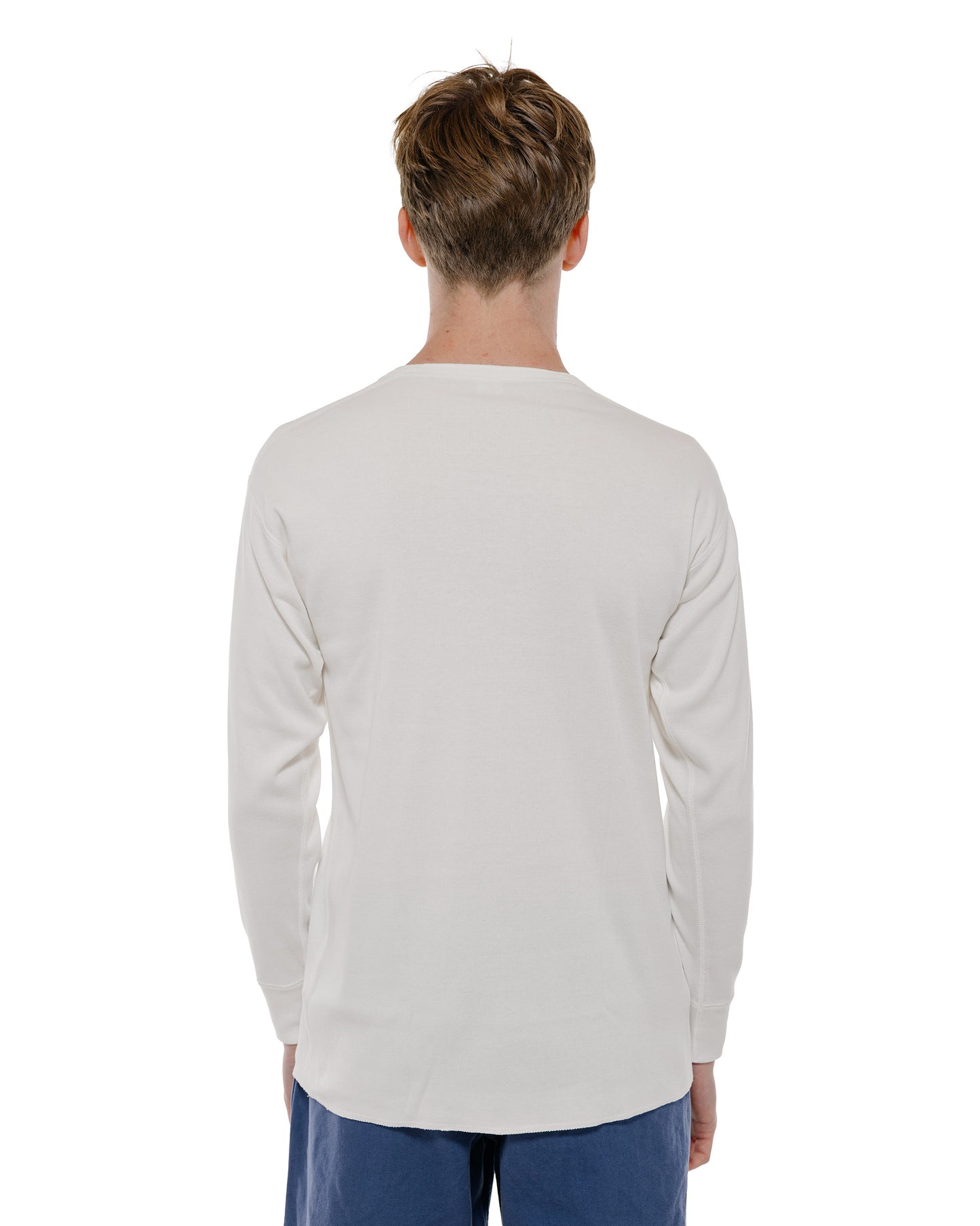 The Real McCoy's MC23111 Union Henley Undershirt L/S White