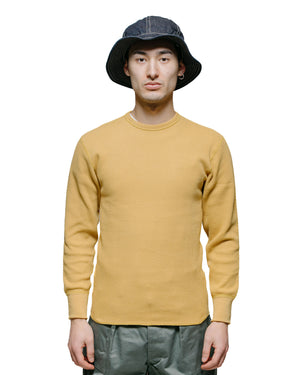 The Real McCoy's MC23115 Honeycomb Thermal Shirt Corn model front