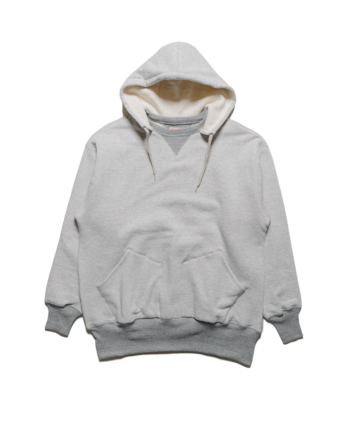 The Real McCoy's MC23116 Double-Face Hooded Sweatshirt Grey