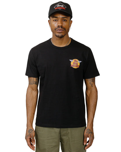 The Real McCoy's MC24004 The Real McCoy's Logo Tee S/S Black model front