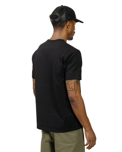 The Real McCoy's MC24004 The Real McCoy's Logo Tee S/S Black model back