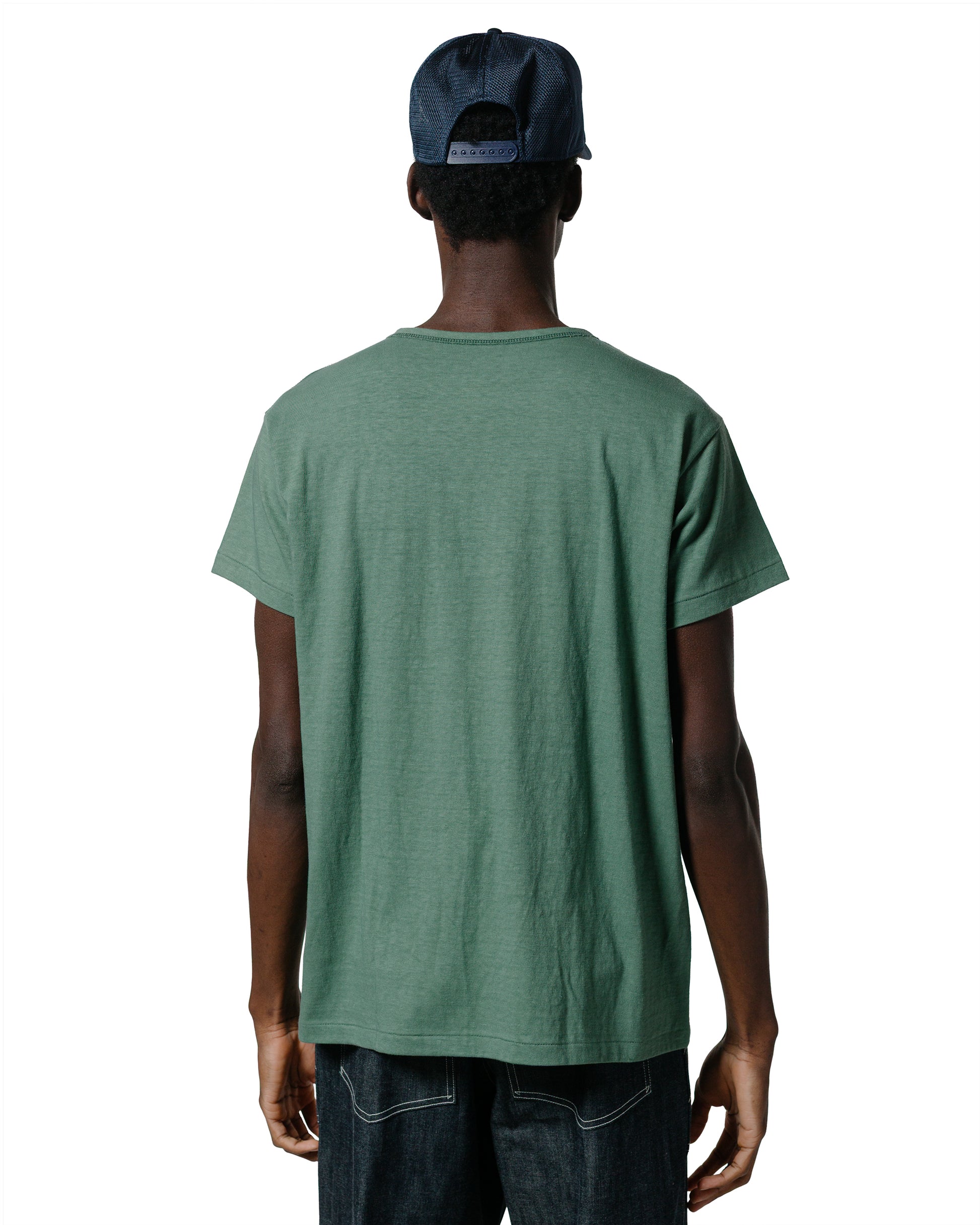 The Real McCoy's MC24014 Undershirt, Cotton, Summer Green