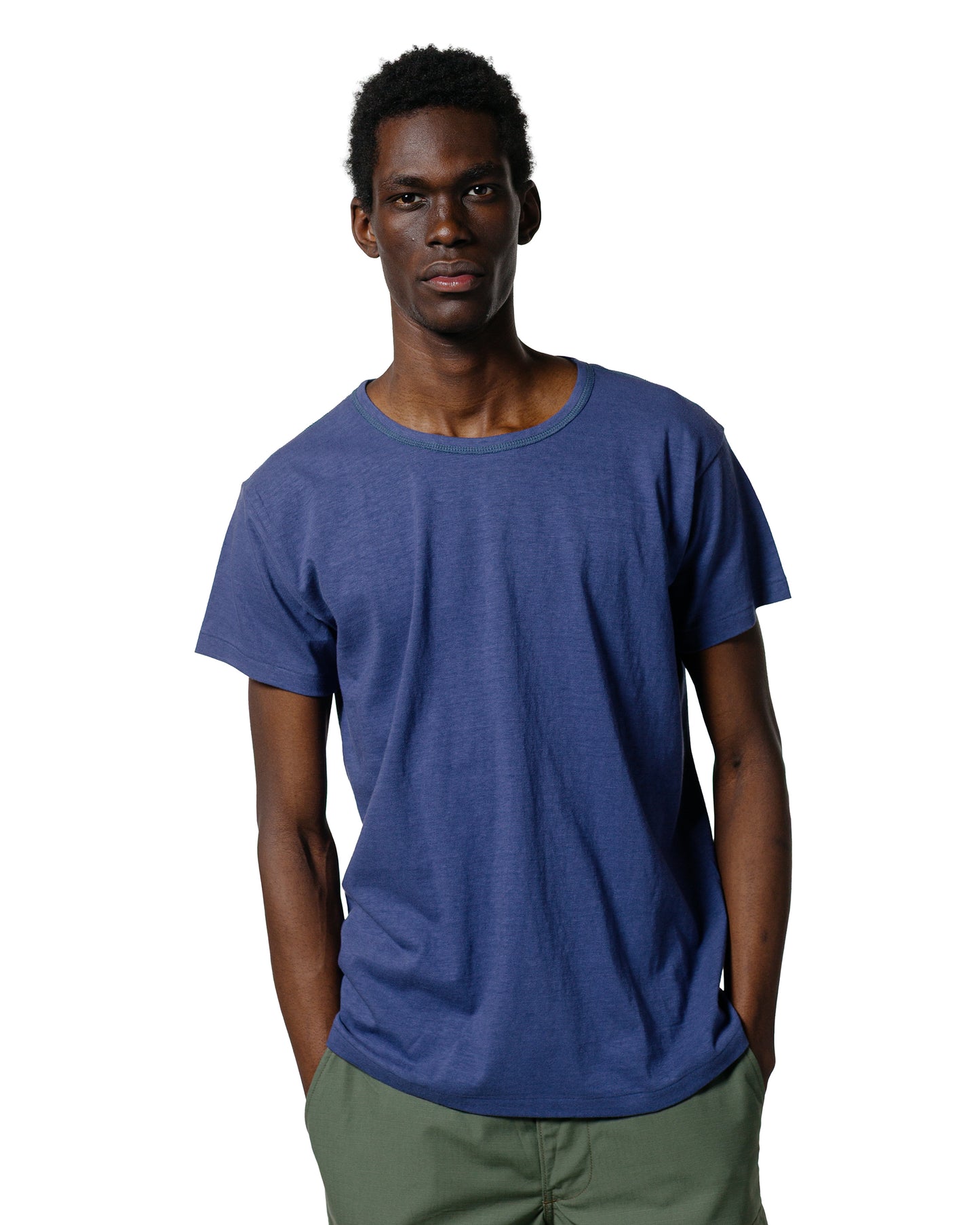 The Real McCoy's MC24014 Undershirt, Cotton, Summer MQ Navy