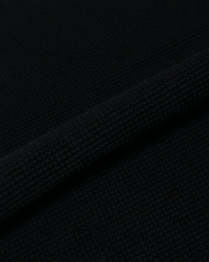 The Real McCoy's MC24018 Waffle Thermal Shirt SS Black fabric