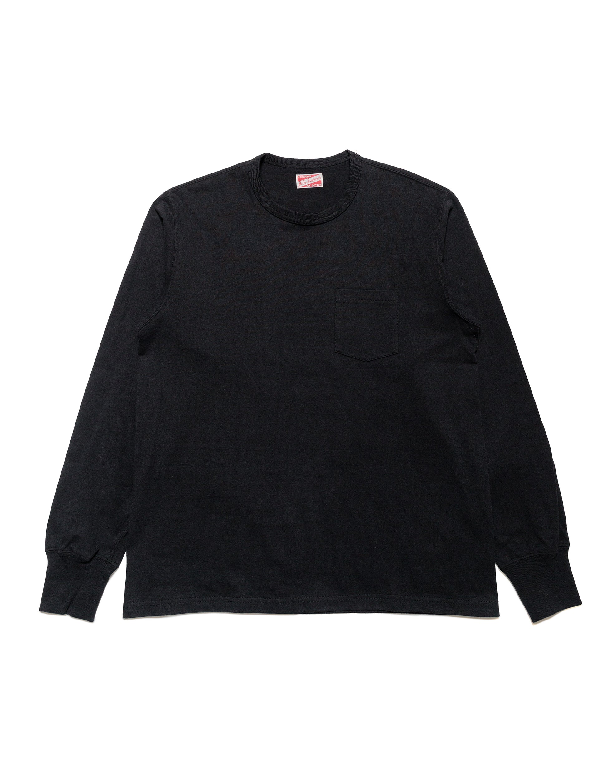 The Real McCoy's MC24019 Pocket Tee LS Black