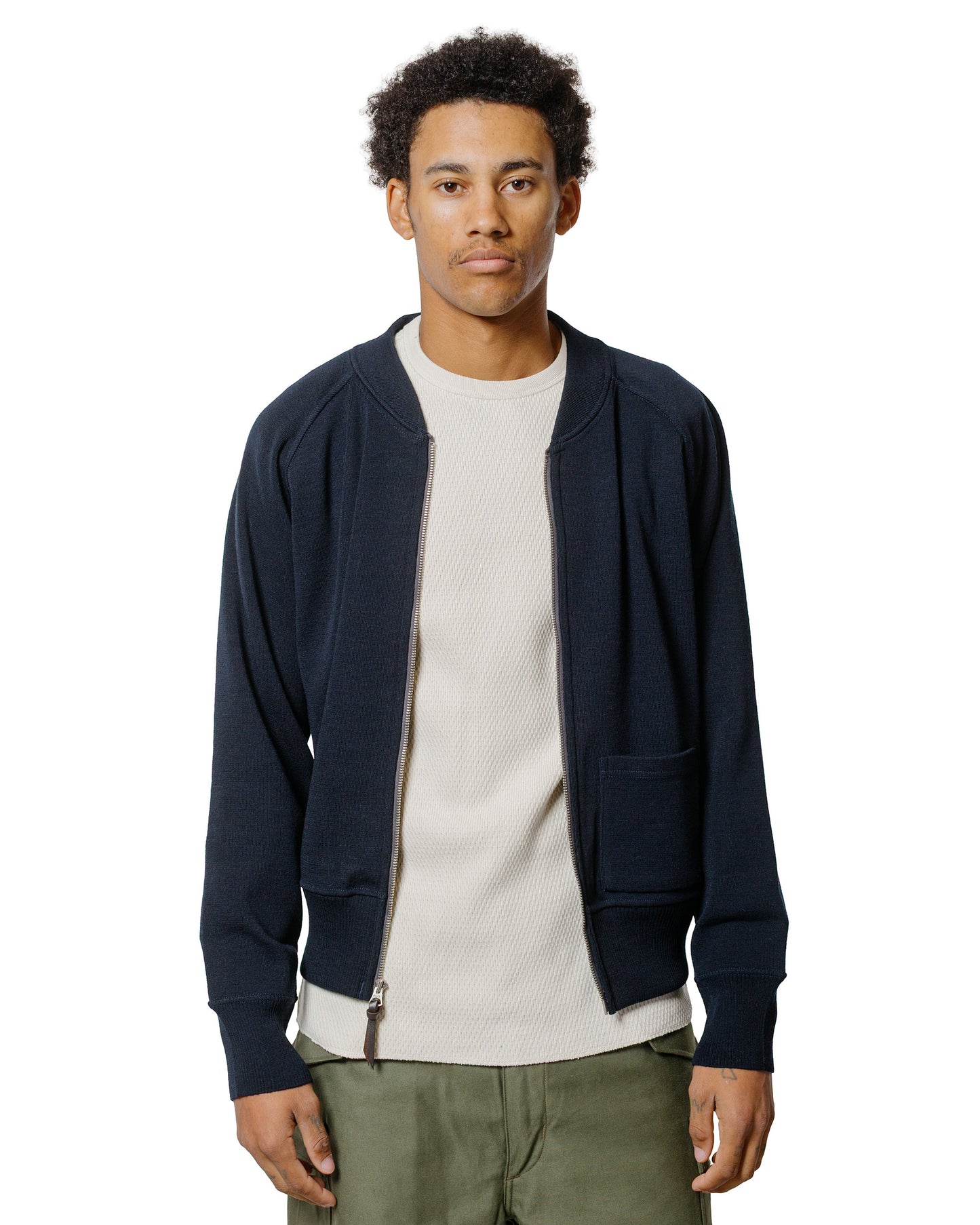 The Real McCoy's MC24106 Winter Aviation Sweater Navy