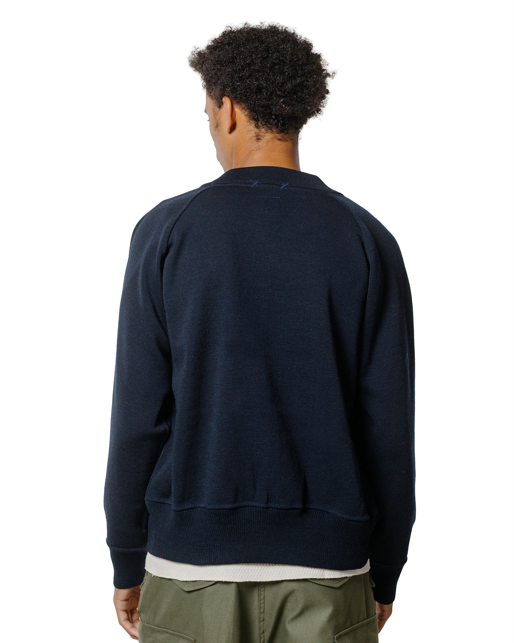 The Real McCoy's MC24106 Winter Aviation Sweater Navy