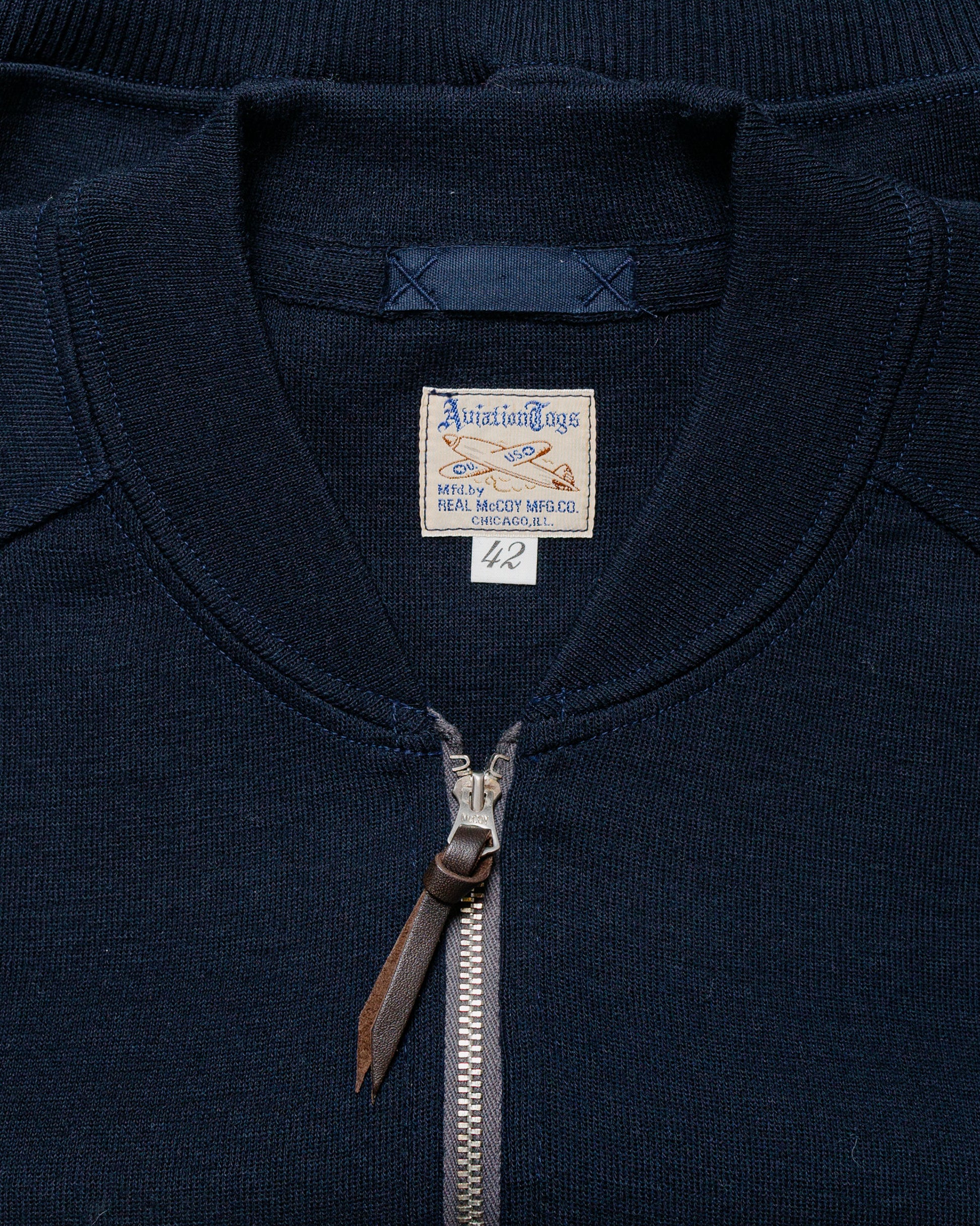 The Real McCoy's MC24106 Winter Aviation Sweater Navy