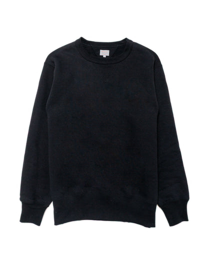 The Real McCoy’s MC24113 10 Oz. Loopwheel Crewneck Sweatshirt Black