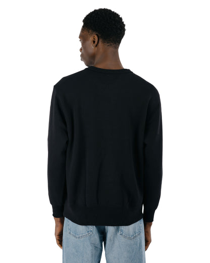 The Real McCoy’s MC24113 10 Oz. Loopwheel Crewneck Sweatshirt Black