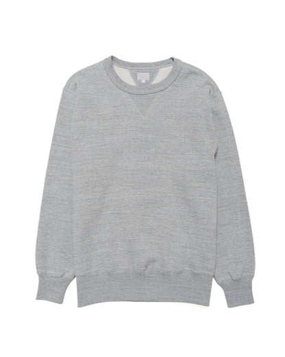 The Real McCoy’s MC24113 10 Oz. Loopwheel Crewneck Sweatshirt Gray