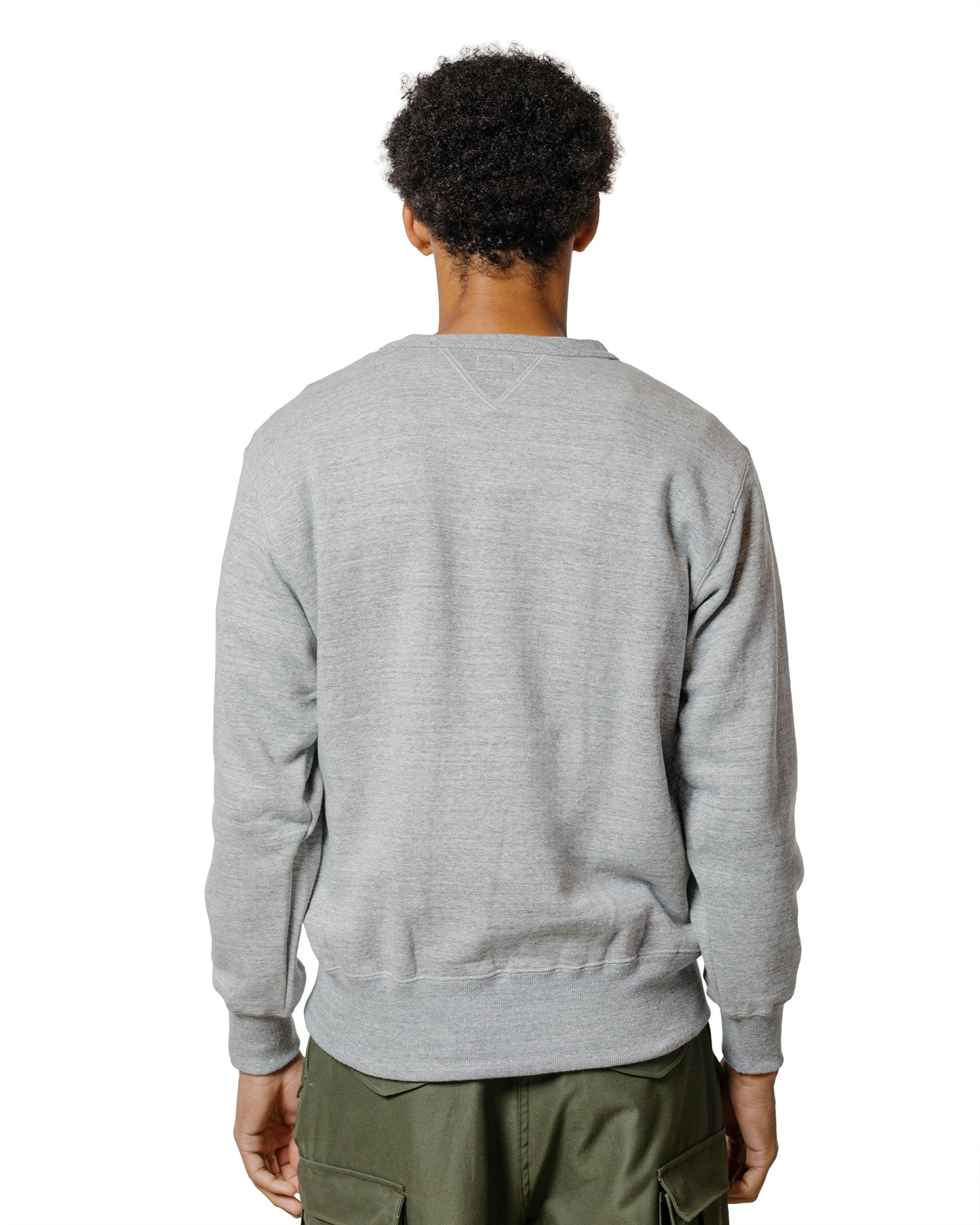 The Real McCoy’s MC24113 10 Oz. Loopwheel Crewneck Sweatshirt Gray