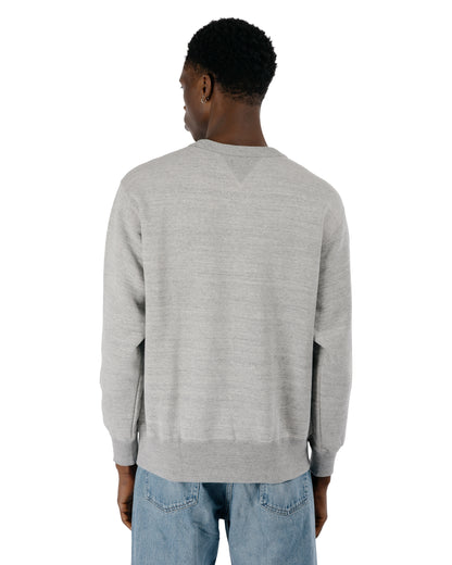 The Real McCoy’s MC24113 10 Oz. Loopwheel Crewneck Sweatshirt Gray