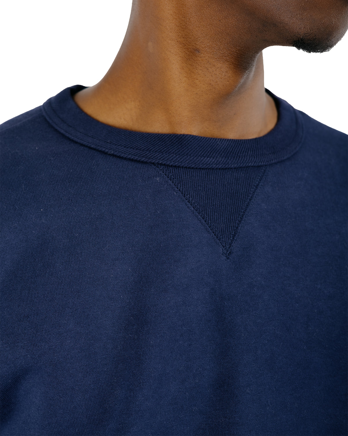The Real McCoy’s MC24113 10 Oz. Loopwheel Crewneck Sweatshirt Navy