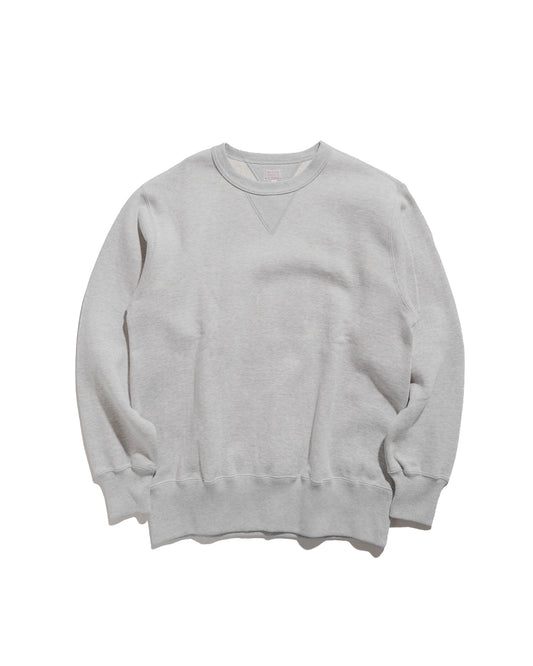 The Real McCoy’s MC24113 10 Oz. Loopwheel Crewneck Sweatshirt Snow Gray