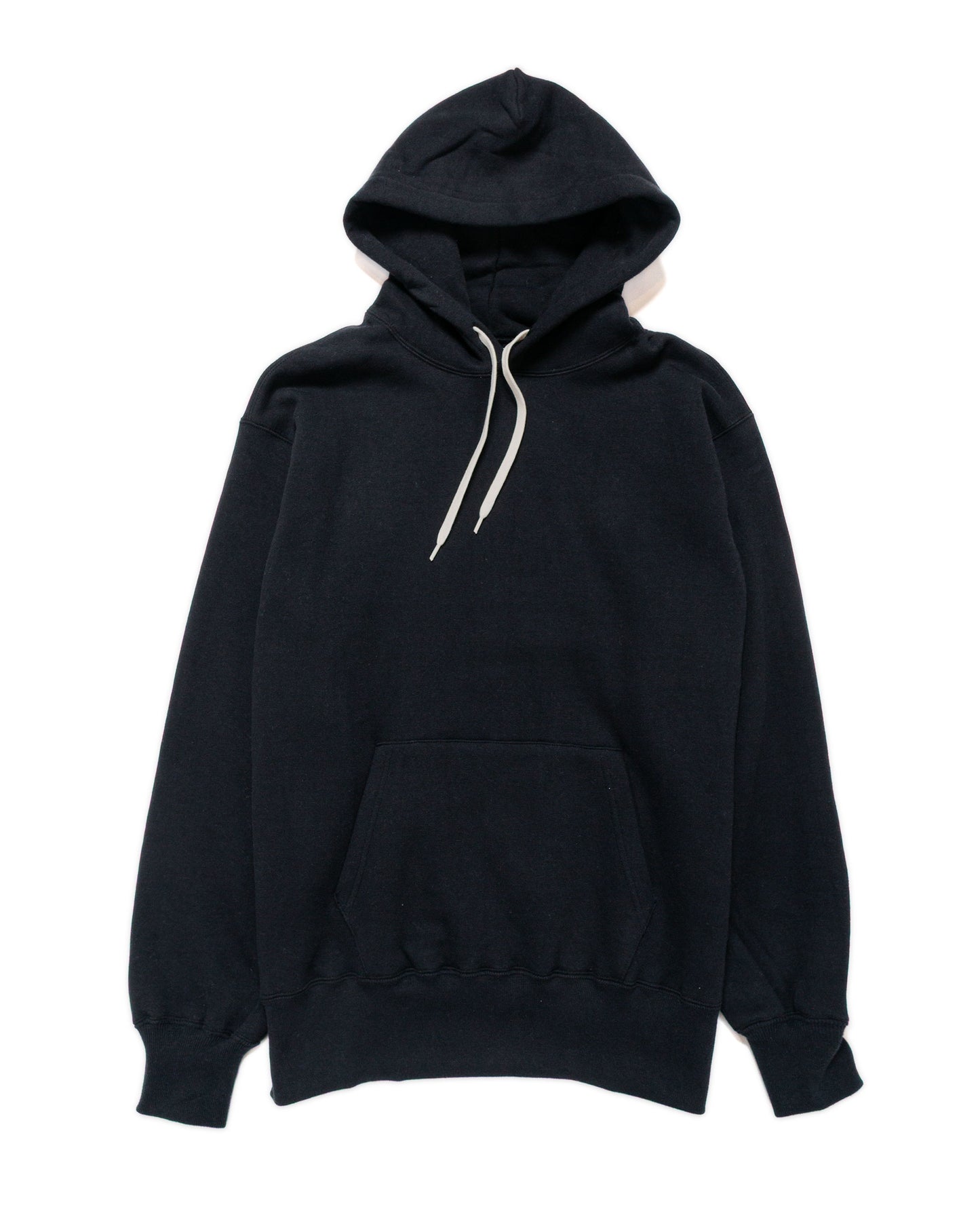 The Real McCoy’s MC24114 10 Oz. Loopwheel Hooded Sweatshirt Black