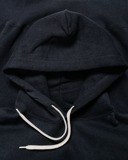 The Real McCoy’s MC24114 10 Oz. Loopwheel Hooded Sweatshirt Black