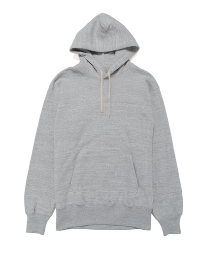The Real McCoy’s MC24114 10 Oz. Loopwheel Hooded Sweatshirt Gray