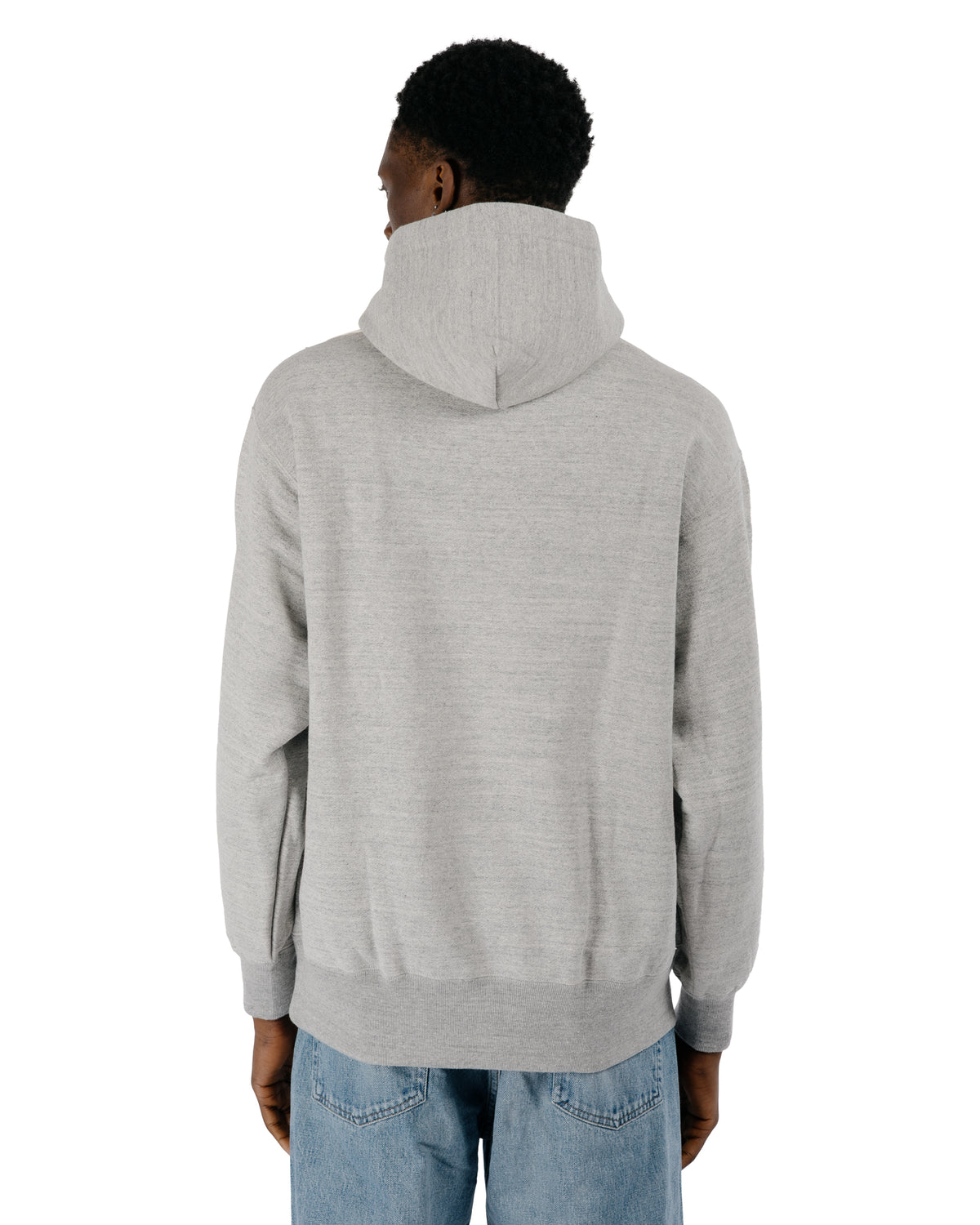 The Real McCoy’s MC24114 10 Oz. Loopwheel Hooded Sweatshirt Gray