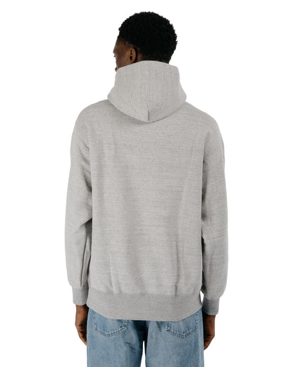 The Real McCoy’s MC24114 10 Oz. Loopwheel Hooded Sweatshirt Gray