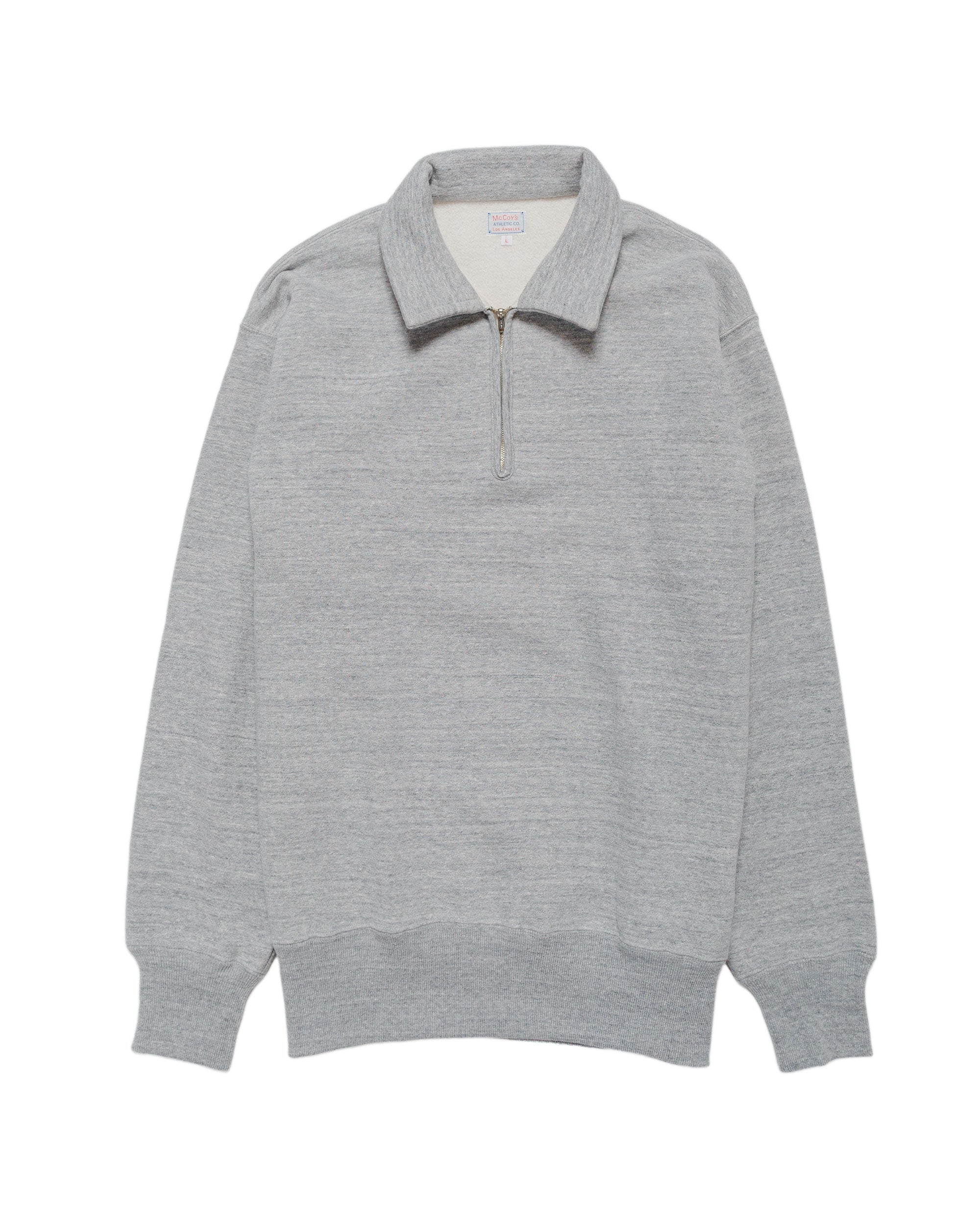 The Real McCoy's MC24115 10 Oz. Loopwheel 1/4 Zip Sweatshirt