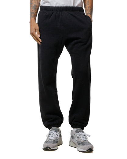 The Real McCoy's MC24116 10 Oz. Loopwheel Sweat Pants Black