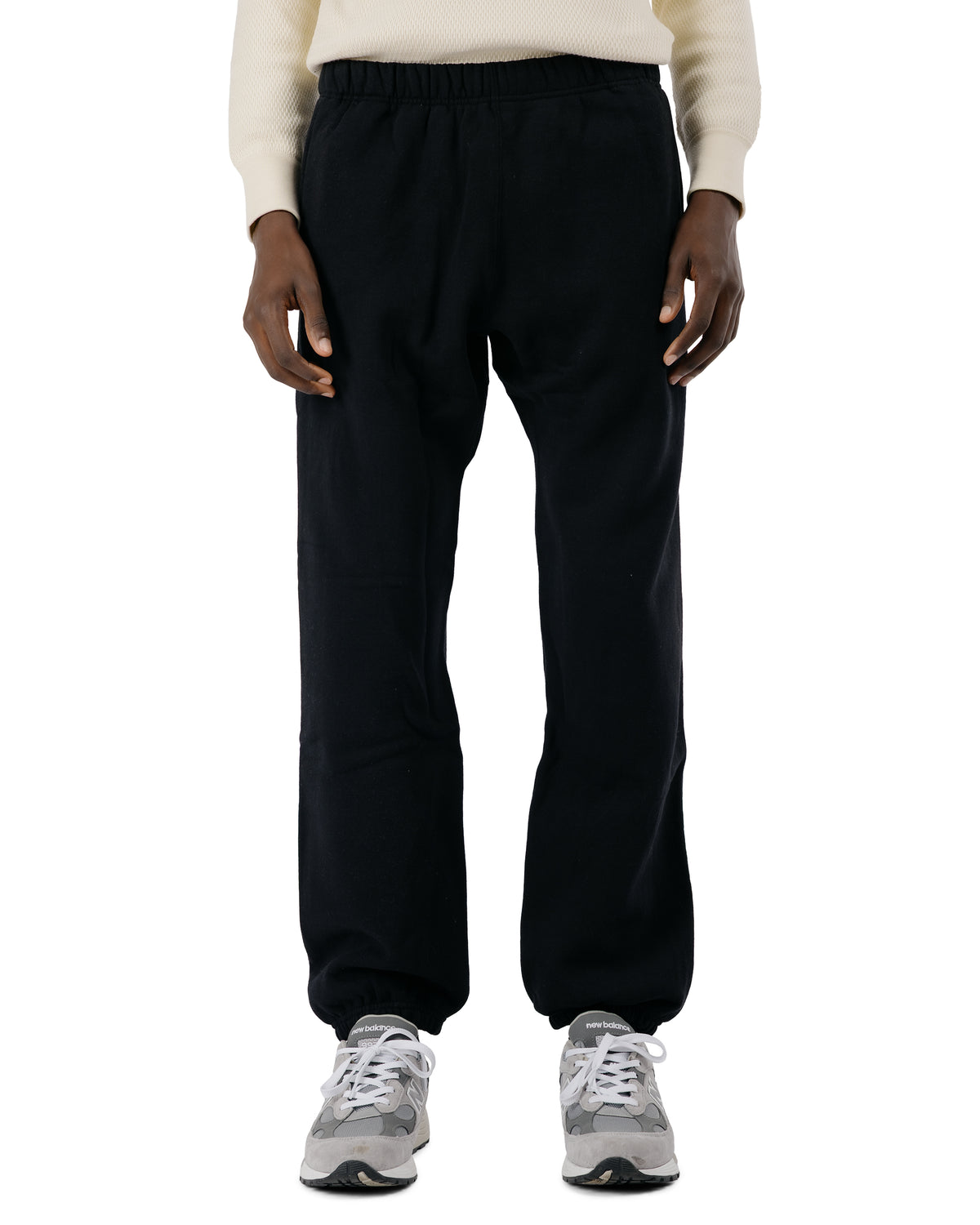 The Real McCoy's MC24116 10 Oz. Loopwheel Sweat Pants Black