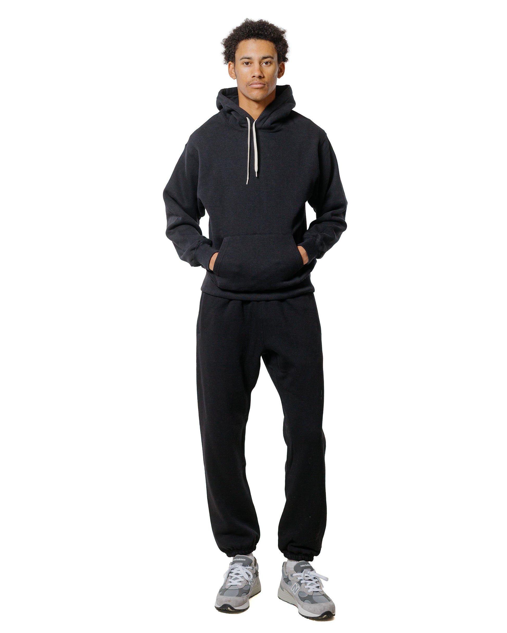 The Real McCoy's MC24116 10 Oz. Loopwheel Sweat Pants Black