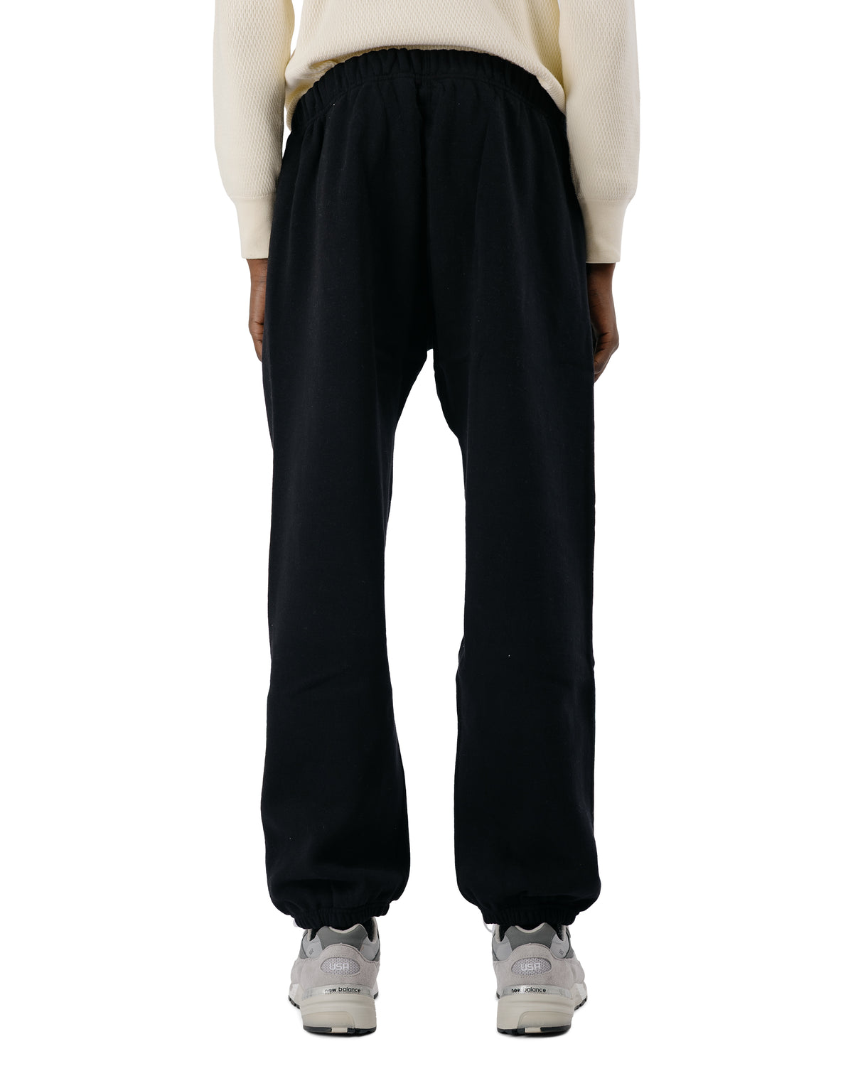 The Real McCoy's MC24116 10 Oz. Loopwheel Sweat Pants Black