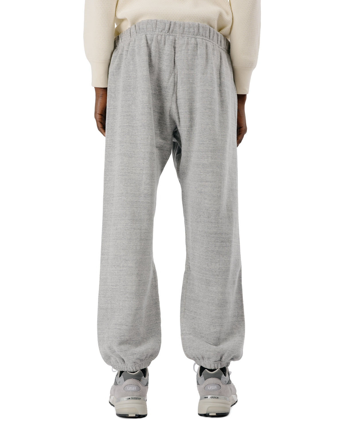 The Real McCoy's MC24116 10 Oz. Loopwheel Sweat Pants Gray