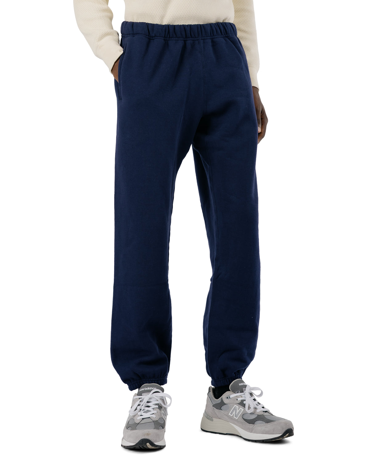 The Real McCoy's MC24116 10 Oz. Loopwheel Sweat Pants Navy