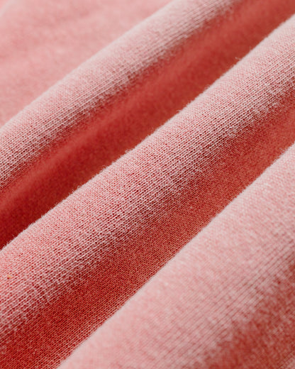 The Real McCoy’s MC24119 9 Oz. Loopwheel Raglan Hooded Sweatshirt Faded Cherry