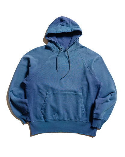 The Real McCoy’s MC24119 9 Oz. Loopwheel Raglan Hooded Sweatshirt MQ Navy