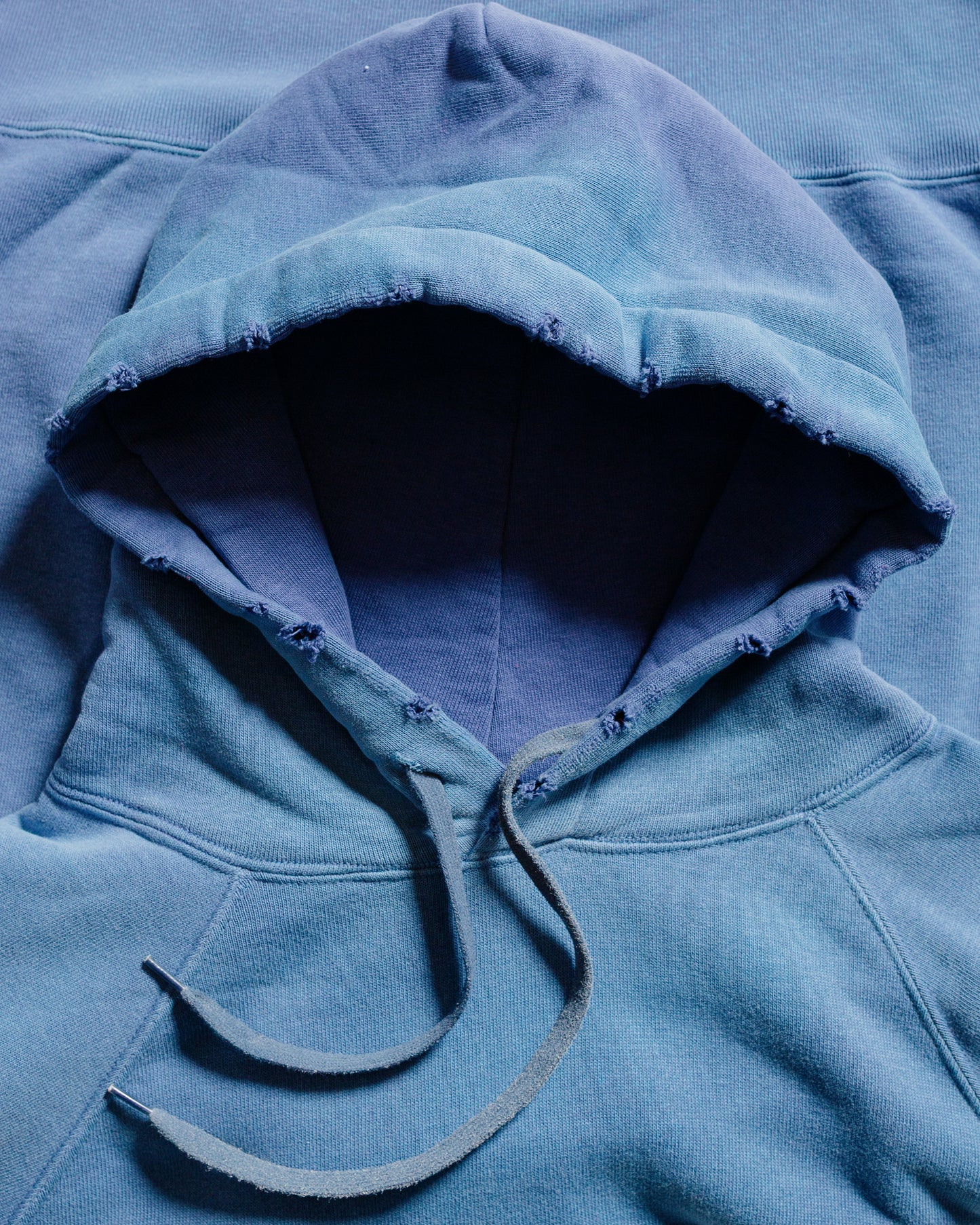 The Real McCoy’s MC24119 9 Oz. Loopwheel Raglan Hooded Sweatshirt MQ Navy