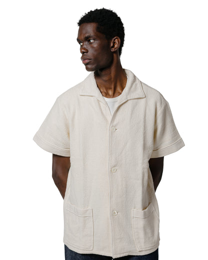 The Real McCoy's MC25001 Cotton Pile Beach Shirt Milk