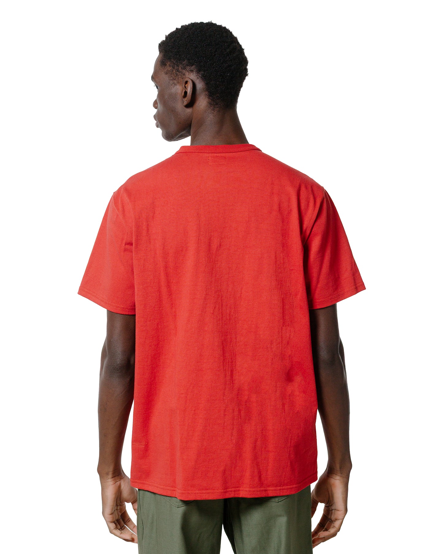 The Real McCoy's MC25003 Military Tee  Jolly Roger, Key Field Cherry