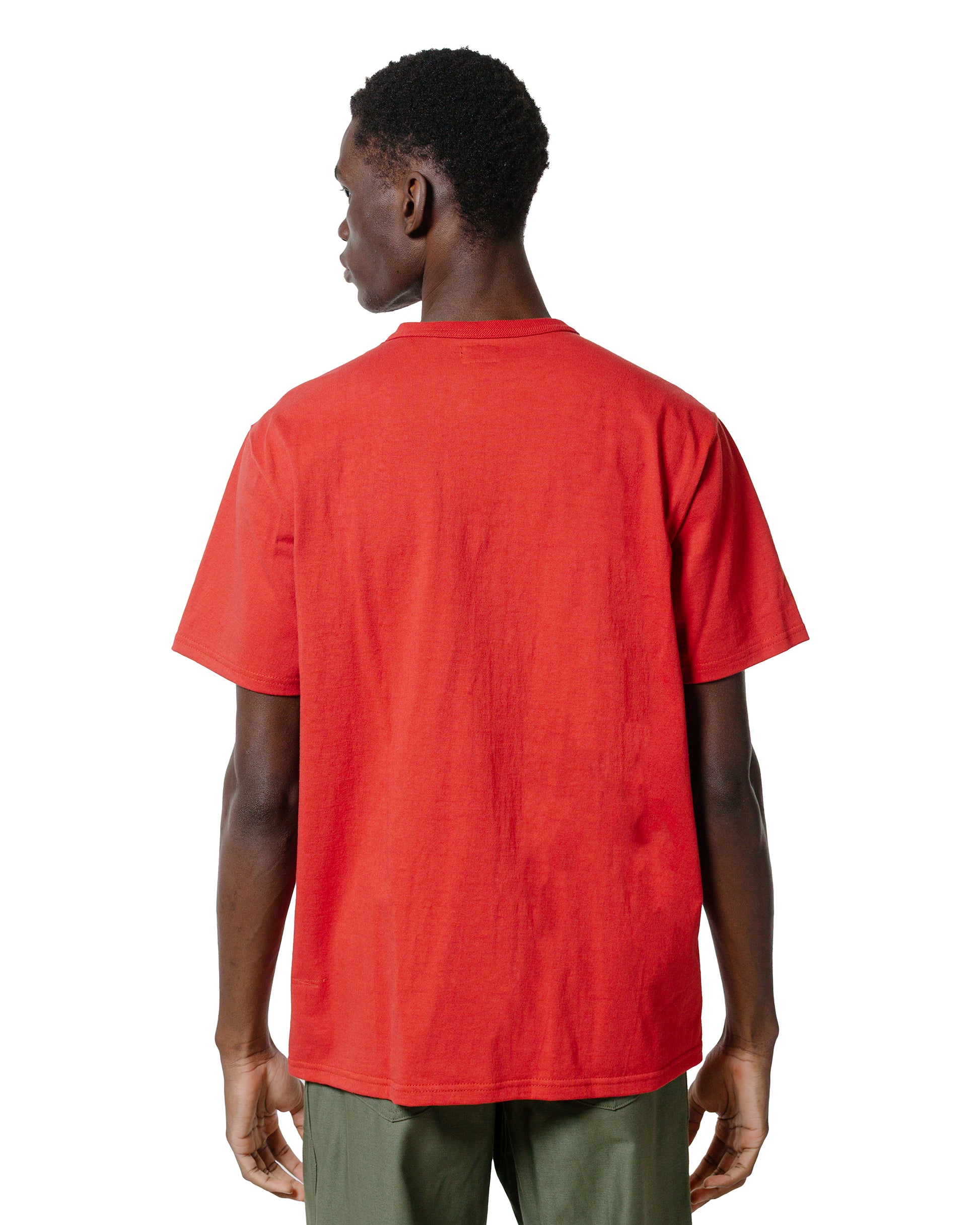 The Real McCoy's MC25003 Military Tee  Jolly Roger, Key Field Cherry