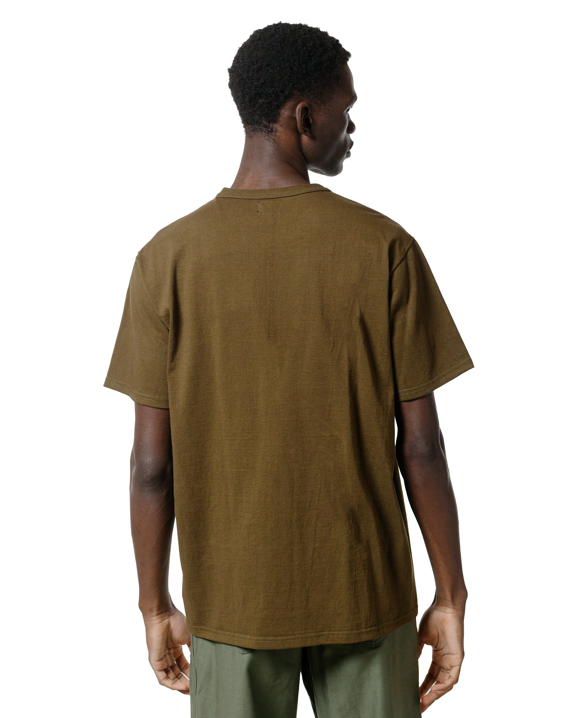 The Real McCoy's MC25003 Military Tee  Jolly Roger, Key Field Olive