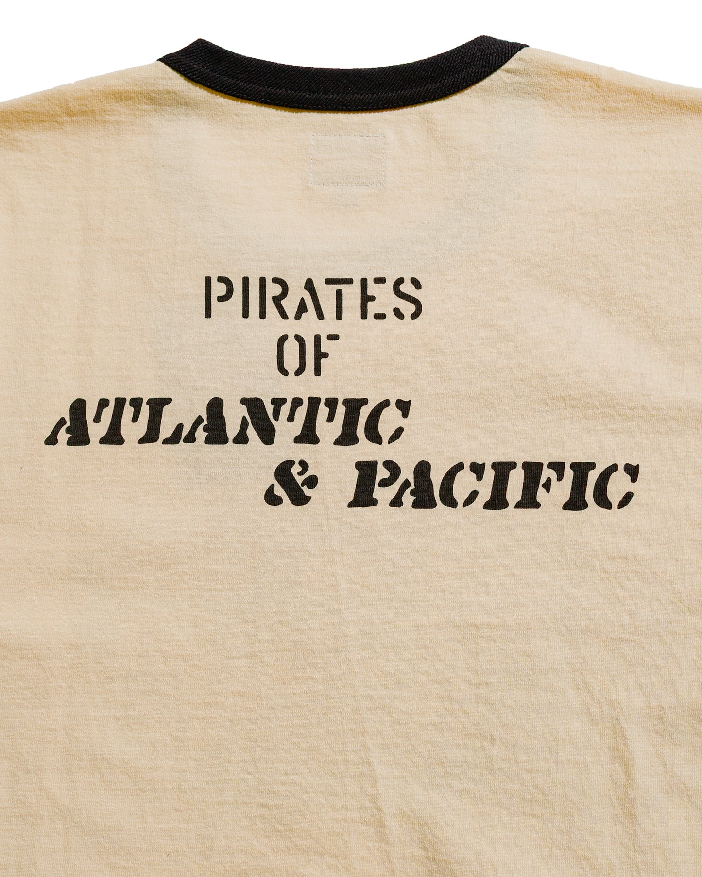 The Real McCoy's MC25005 Military Tee / USS Kidd Ecru/Black